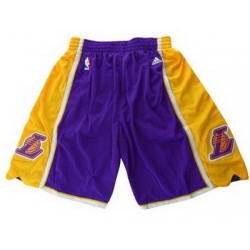 Los Angeles Lakers Purple Mesh Swingman NBA Shorts