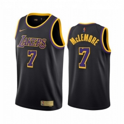 Men Los Angeles Lakers 7 Ben McLemore Black NBA Swingman 2020 21 Earned Edition Jersey