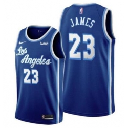 Men Los Angeles Lebron James Blue New Jersey