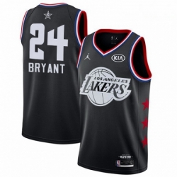 Mens Nike Los Angeles Lakers 24 Kobe Bryant Black Basketball Jordan Swingman 2019 All Star Game Jersey