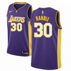 Mens Nike Los Angeles Lakers 30 Julius Randle Authentic Purple NBA Jersey Icon Edition 