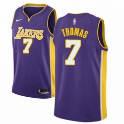 Mens Nike Los Angeles Lakers 7 Isaiah Thomas Swingman Purple NBA Jersey Statement Edition 