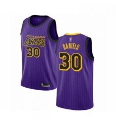 Womens Los Angeles Lakers 30 Troy Daniels Swingman Purple Basketball Jersey City Edition 