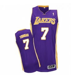 Youth Adidas Los Angeles Lakers 7 Isaiah Thomas Authentic Purple Road NBA Jersey 