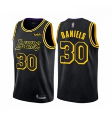 Youth Los Angeles Lakers 30 Troy Daniels Swingman Black Basketball Jersey City Edition 