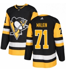 Mens Adidas Pittsburgh Penguins 71 Evgeni Malkin Premier Black Home NHL Jersey 