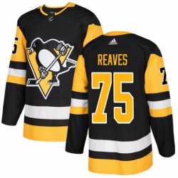 Youth Adidas Pittsburgh Penguins 75 Ryan Reaves Authentic Black Home NHL Jersey 