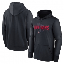 Men Cleveland Guardians Navy Pregame Performance Pullover Hoodie