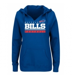 NFL Buffalo Bills Majestic Womens Self Determination Pullover Hoodie Royal