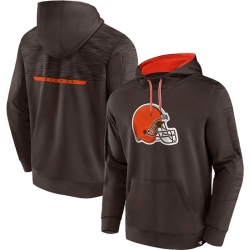 Men Cleveland Browns Brown Defender Evo Pullover Hoodie