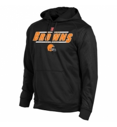 NFL Cleveland Browns Historic Logo Majestic Synthetic Hoodie Sweatshirt Black