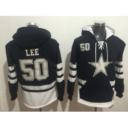 Men Nike Dallas Cowboys DSean Lee 50 NFL Winter Thick Hoodie