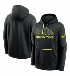 Men Denver Broncos Black Volt Pullover Hoodie