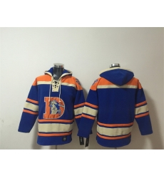 Men Denver Broncos Blank Orange Ageless Must Have Lace Up Pullover Hoodie Men Denver Broncos Blank Orange Ageless Must Have Lace Up Pullover Hoodie