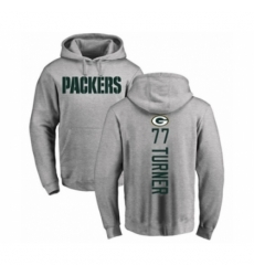 Football Green Bay Packers 77 Billy Turner Ash Backer Hoodie