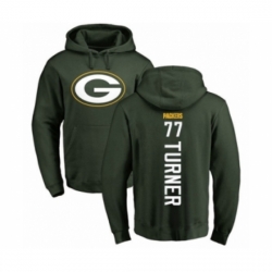 Football Green Bay Packers 77 Billy Turner Green Backer Hoodie