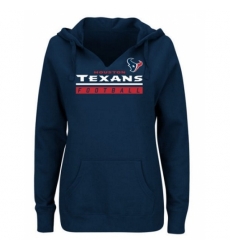 NFL Houston Texans Majestic Womens Self Determination Pullover Hoodie Navy