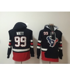 Men Nike Houston Texans J.J. Watt 99 NFL Winter Thick Hoodie