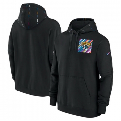 Men Jacksonville Jaguars Black 2023 Crucial Catch Club Pullover Hoodie