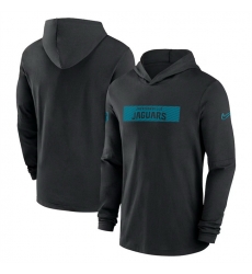 Men Jacksonville Jaguars Black Sideline Performance Hoodie