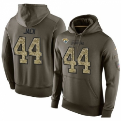 NFL Nike Jacksonville Jaguars 44 Myles Jack Green Salute To Service Mens Pullover Hoodie