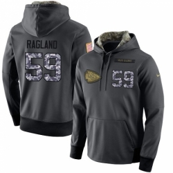 NFL Mens Nike Kansas City Chiefs 59 Reggie Ragland Stitched Black Anthracite Salute to Service Player Performance Hoodie