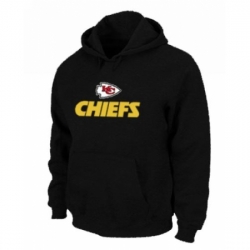 NFL Mens Nike Kansas City Chiefs Authentic Logo Pullover Hoodie Black