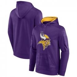 Men Minnesota Vikings Purple On The Ball Pullover Hoodie