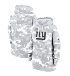 Women New York Giants 2024 Arctic Camo Salute To Service Club Fleece Pullover Hoodie