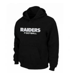 NFL Mens Nike Oakland Raiders Font Pullover Hoodie Black