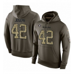 NFL Nike Oakland Raiders 42 Karl Joseph Green Salute To Service Mens Pullover Hoodie