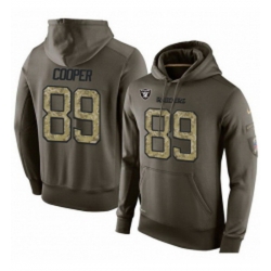 NFL Nike Oakland Raiders 89 Amari Cooper Green Salute To Service Mens Pullover Hoodie