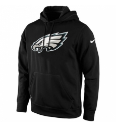 NFL Mens Philadelphia Eagles Nike Black KO Logo Essential Hoodie