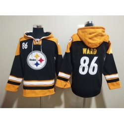 NFL Men Pittsburgh Steelers 86 Hines Ward Stitched Hoodie