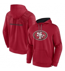 Men San Francisco 49ers Scarlet Defender Evo Pullover Hoodie