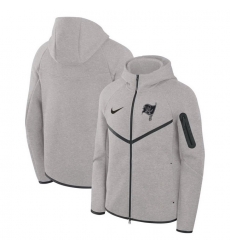Men Tampa Bay Buccaneers Grey Tech Fleece Windrunner Full Zip Hoodie