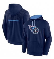 Men Tennessee Titans Navy Defender Evo Pullover Hoodie