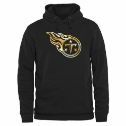 NFL Mens Tennessee Titans Pro Line Black Gold Collection Pullover Hoodie