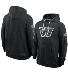 Men Washington Commanders Black 2026 Salute to Service Sideline Dri FIT Pullover Hoodie Men Washington Commanders Black 2026 Salute to Service Sideline Dri FIT Pullover Hoodie