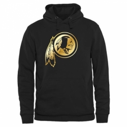 NFL Mens Washington Redskins Pro Line Black Gold Collection Pullover Hoodie