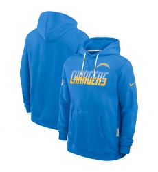 Men Los Angeles Chargers Powder Blue Sideline Standard Issue Top Prospect Dri FIT Hoodie Men Los Angeles Chargers Powder Blue Sideline Standard Issue Top Prospect Dri FIT Hoodie