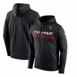 NFL Mens Atlanta Falcons Nike Black Sideline Circuit Pullover Performance Hoodie