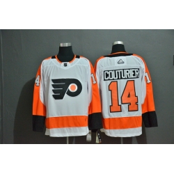 Men Philadelphia Flyers 14 Sean Couturier White Adidas Jersey