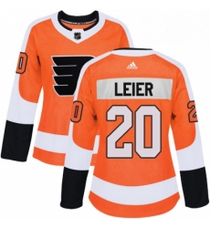 Womens Adidas Philadelphia Flyers 20 Taylor Leier Authentic Orange Home NHL Jersey 