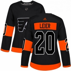 Womens Adidas Philadelphia Flyers 20 Taylor Leier Premier Black Alternate NHL Jersey 