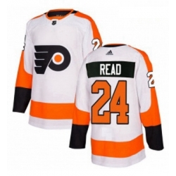 Youth Adidas Philadelphia Flyers 24 Matt Read Authentic White Away NHL Jersey 