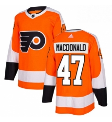 Youth Adidas Philadelphia Flyers 47 Andrew MacDonald Premier Orange Home NHL Jersey 