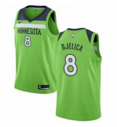 Womens Nike Minnesota Timberwolves 8 Nemanja Bjelica Swingman Green NBA Jersey Statement Edition 