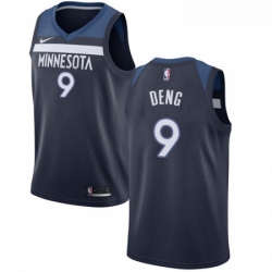 Womens Nike Minnesota Timberwolves 9 Luol Deng Swingman Navy Blue NBA Jersey Icon Edition 