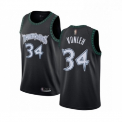 Youth Minnesota Timberwolves 34 Noah Vonleh Swingman Black Hardwood Classics Jersey 